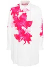 Yohji Yamamoto Hemd Mit Blumen-print In Nude
