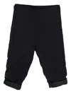 Yohji Yamamoto Folded-hem Pants In Black
