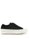 Yohji Yamamoto Low Top Lace-up Sneakers In Black