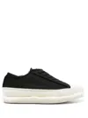 Yohji Yamamoto Low Top Lace-up Sneakers In Black