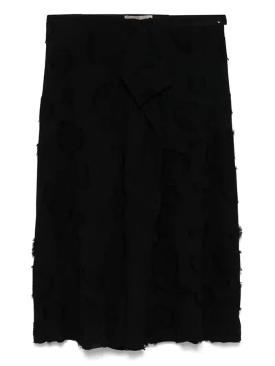 Yohji Yamamoto Fringe-detailed Mini Skirt