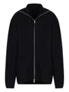 Yohji Yamamoto Full-zip Cardigan In Black