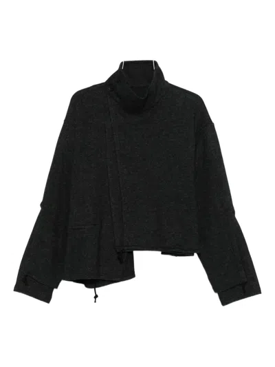 Yohji Yamamoto Funnel-neck Sweater In Black