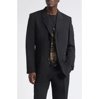 Yohji Yamamoto Gabardine Single Breasted Sport Coat In Gray