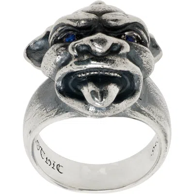 Yohji Yamamoto Gargoyle Ring In Black