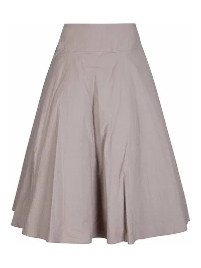 Yohji Yamamoto Gather Petticoat Skirt In Gray