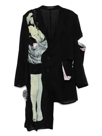 Yohji Yamamoto Sakko Mit Grafischem Print