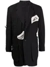 Yohji Yamamoto Graphic-print Cotton Blazer