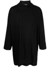 Yohji Yamamoto Graphic-print Long Hoodie T-shirt In Schwarz