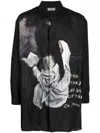 YOHJI YAMAMOTO GRAPHIC-PRINT LONG-SLEEVE SHIRT