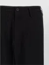 Yohji Yamamoto Graphic Print Trousers With Back Pockets And Belt Loops
