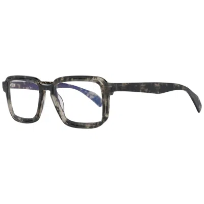 Yohji Yamamoto Gray Men Optical Frames In Black