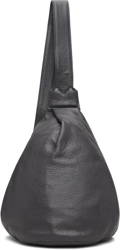 Yohji Yamamoto Gray Tuck Sling Small Bag