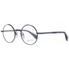 Yohji Yamamoto Gray Unisex Optical Frames In Black