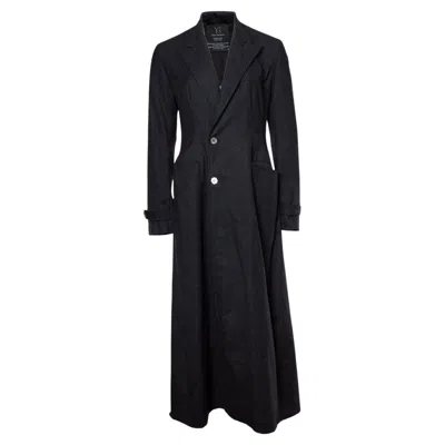 Pre-owned Yohji Yamamoto , Grey Maxi Trench Coat In Gray