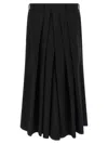 Yohji Yamamoto Pleated Trousers With Button And Belt Loops In Black