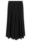 Yohji Yamamoto Pleated Trousers With Button And Belt Loops In Black