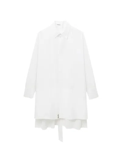 Yohji Yamamoto High-low Shirt In White
