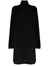 Yohji Yamamoto High-neck Long-length Jumper In Black