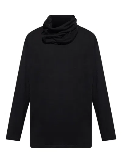 Yohji Yamamoto High-neck Top In Black