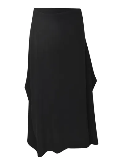 Yohji Yamamoto High-waist Plain Skirt In Black