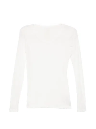 Yohji Yamamoto High-gauge Long-sleeve T-shirt In White