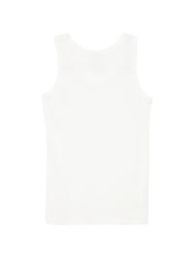 Yohji Yamamoto High-gauge Single Jersey Tank Top In White