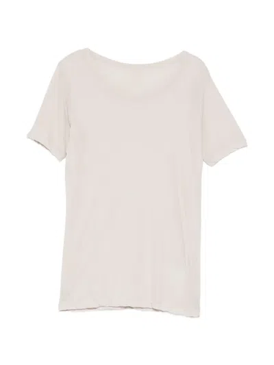 Yohji Yamamoto High-gauge Single Jersey T-shirt In Neutral