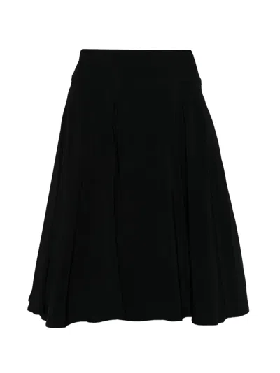 Yohji Yamamoto High-waisted Skirt In Black
