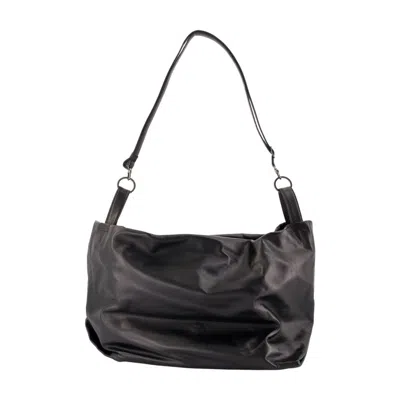 Yohji Yamamoto Hobo Bag In Black