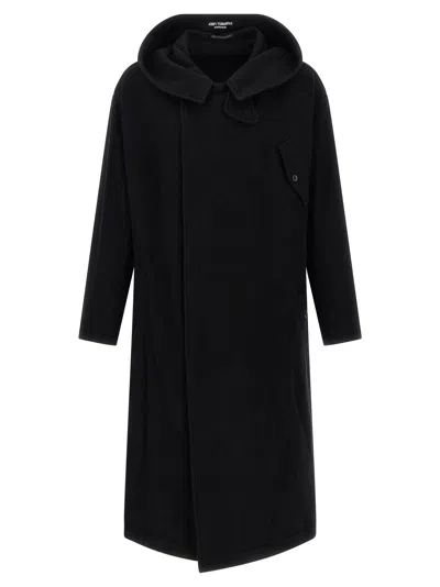 Yohji Yamamoto Hooded Coat Coats And Trench Coats Black