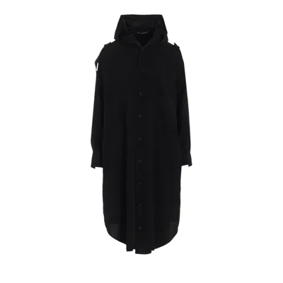 Pre-owned Yohji Yamamoto Hooded Dress 'black' | Women's Size 2