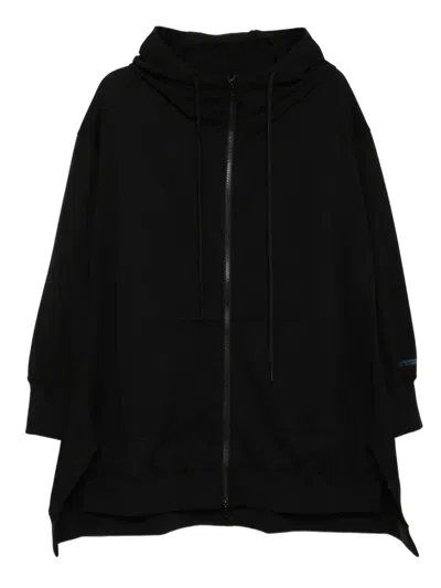 Yohji Yamamoto Hooded Track Dress In Black