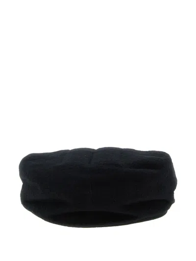 Yohji Yamamoto Hunting Quilted Hat In Black