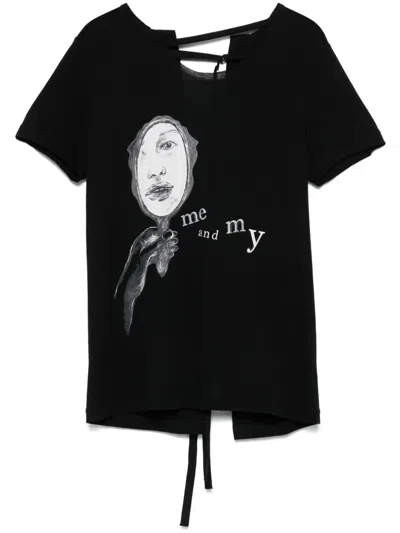 Yohji Yamamoto Illustration-print T-shirt In Black