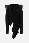 Yohji Yamamoto Draped Jacket In Black