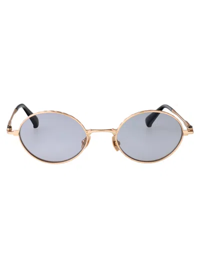 Yohji Yamamoto Japan Gold Titanium Sunglasses In Gray