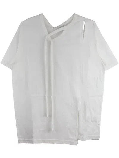 Yohji Yamamoto Jersey T-shirt In White