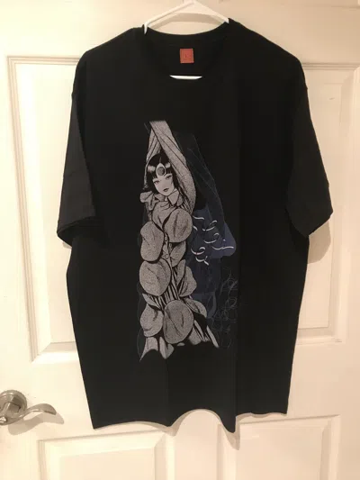 Pre-owned Yohji Yamamoto Junji Ito X  Collab Uzumaki "bondage" Manga L In Black