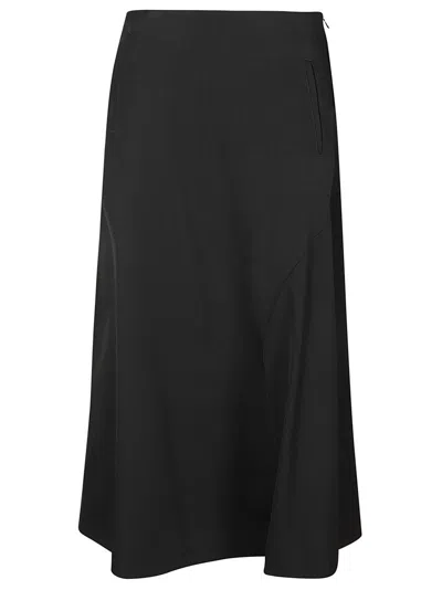 Yohji Yamamoto Ka Back York Skirt P In Black