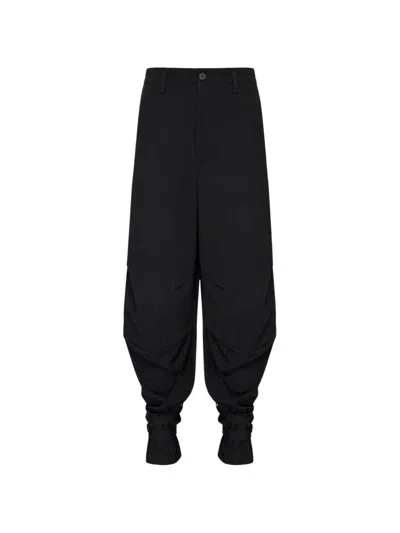 Yohji Yamamoto Knee-panel Cargo Pants In Black
