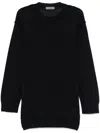 Yohji Yamamoto Knitted Sweater In Blue