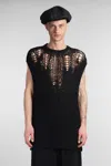 Yohji Yamamoto Openwork Knit Vest In Black