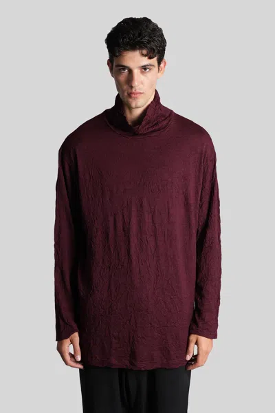 Yohji Yamamoto Knitwear In Bordeaux Wool In Burgundy