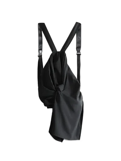 Yohji Yamamoto Knot Detail Backpack In Black