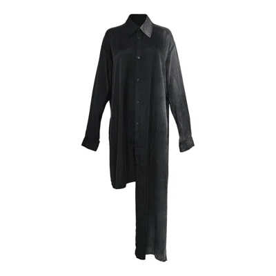 Yohji Yamamoto Knot Detail Blouse In Black