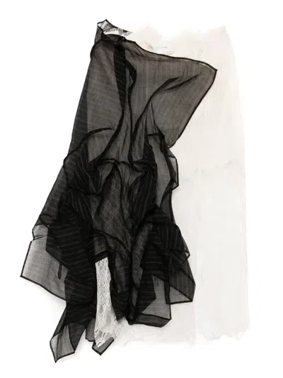 Yohji Yamamoto Lace Skirt In 中性色