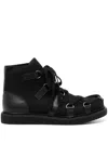 Yohji Yamamoto Lace-up Boots In Black