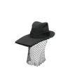 Yohji Yamamoto Layered Brim Show Hat In Black