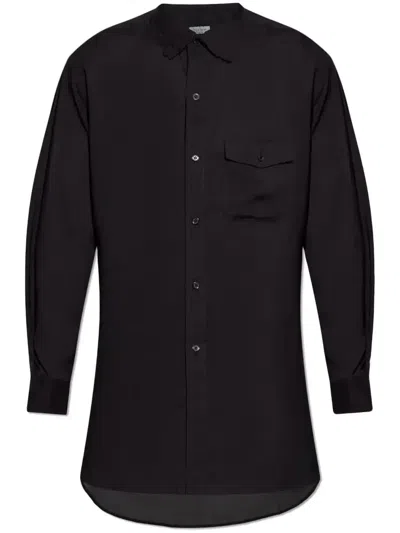 Yohji Yamamoto Layered-collar Shirt In Multicolor